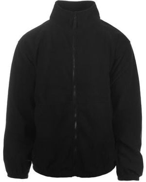 Burnside Polar Fleece Full Zip Jacket - Black