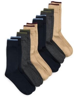Ted Baker Assorted 6-Pack Crew Socks - Blue