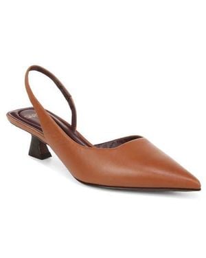 Sarto Devin Slingback Pointed Toe Pump - Brown