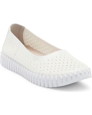 Ilse Jacobsen Tulipu Perforated Slip-On Sneaker - White