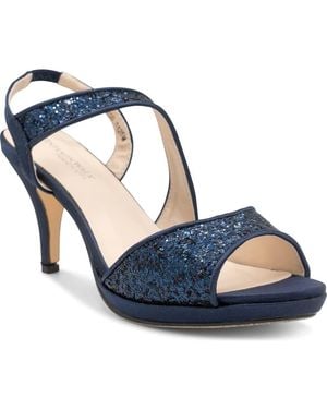 Touch Ups Reagan Glitter Slingback Sandal - Blue