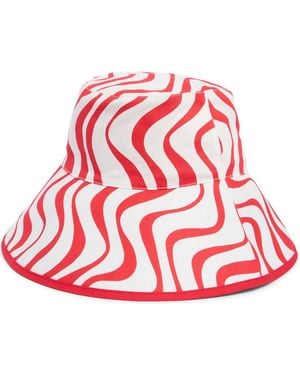 Kate Spade Cabana Wave Bucket Hat - Red