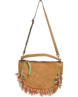 Aimee Kestenberg Dante Fringe Leather Shoulder Bag - Metallic