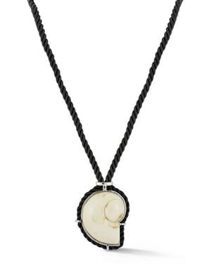 Sphera Milano Shell Pendant Necklace - Metallic