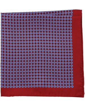 Ben Sherman Geometric Pocket Square - Purple