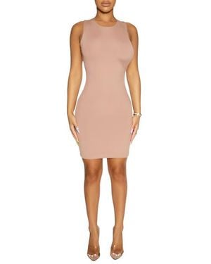 Naked Wardrobe Cutout Back Sleeveless Minidress - Multicolor