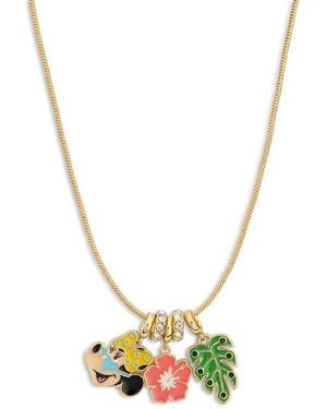 BaubleBar Minnie Mouse Beach Charm Necklace - Metallic