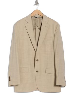 Brooks Brothers Stretch Wool Blazer - Natural