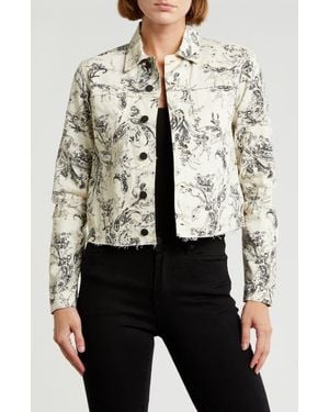 L'Agence Janice Paisley Crop Jacket - Multicolor