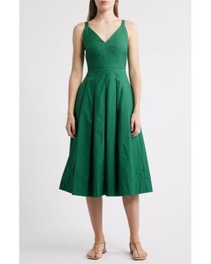 Alex Mill Abby Cotton Poplin Dress - Green