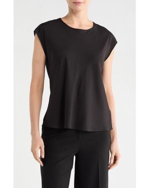 Catherine Malandrino Cap Sleeve Top - Black
