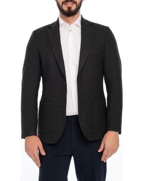 VELLAPAIS Solid Sport Coat - Black