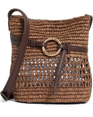 Sam Edelman Bexy Raffia Woven Crossbody Bag - Brown