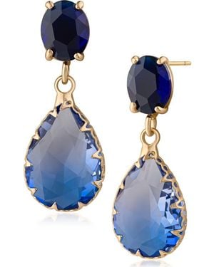 Jardin Shades Of Drop Earrings - Blue