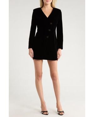 AREA STARS Raven Long Sleeve Dress - Black