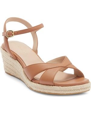 Stuart Weitzman Miami Espadrille Wedge Sandal - Metallic