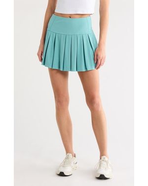 DKNY Court Piqué Pleated Tennis Skort - Blue