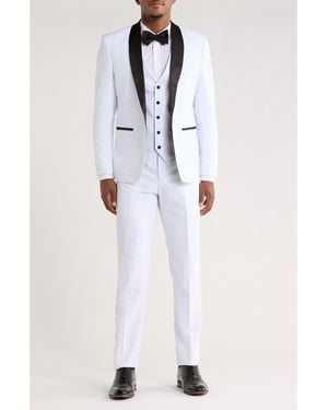 Gino Vitale Premium Slim Fit 3-Piece Tuxedo - White