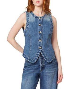 Scotch & Soda Cotton Denim Vest - Blue