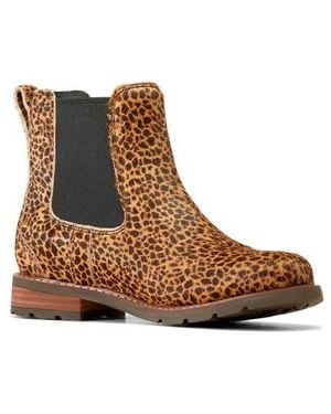 Ariat Wexford Genuine Calf Hair Chelsea Boot - Brown