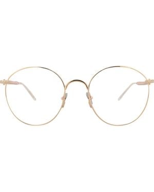 Pomellato 52Mm Round Optical Glasses - Brown