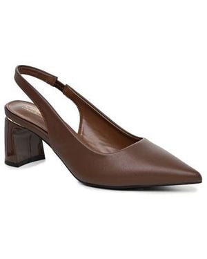 Catherine Malandrino Kildly Pointed Toe Slingback Pump - Brown