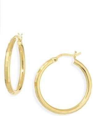 Argento Vivo Bold Hoop Earrings - Metallic
