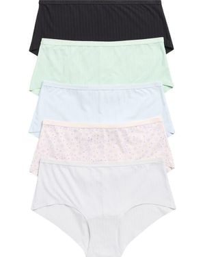 Honeydew Intimates Emilia 5-Pack Boyshorts - Multicolor