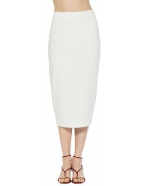 Alexia Admor Jacki Pencil Midi Skirt - White