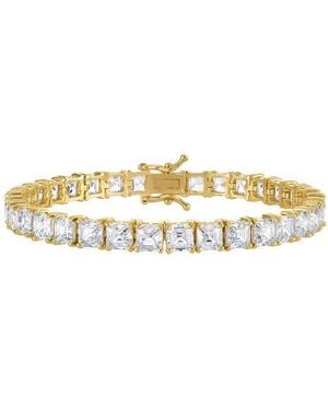 FZN Cubic Zirconia Tennis Bracelet - Metallic