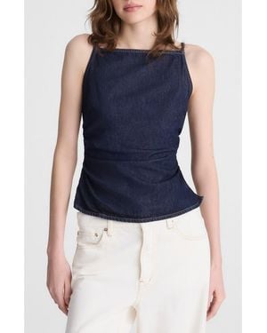 Madewell Sharona Ruched Denim Camisole - Blue