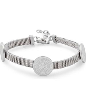 Steeltime Triple Station Mesh Bracelet - Metallic
