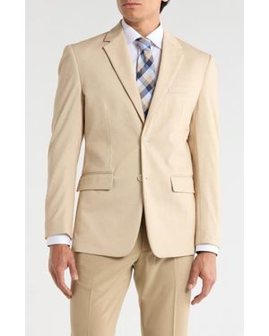 Duchamp Slim Fit Stretch Knit Sport Coat - Natural