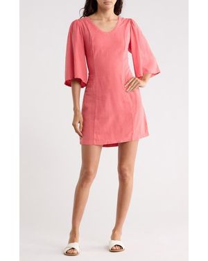 Young Fabulous & Broke Fiora Elbow Sleeve Minidress - Pink