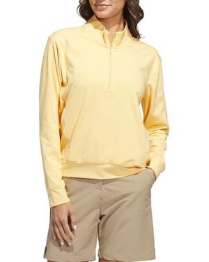 adidas Ultimate365 Half Zip Layering Top - Yellow