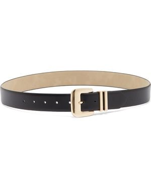 Nine West Double Metal Keeper Buckle Belt - Brown