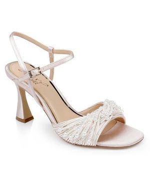 Badgley Mischka Fanny Ankle Strap Sandal - White