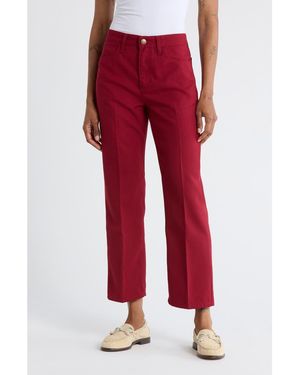 The Great The Kevin High Waist Ankle Pants - Red
