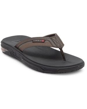 Quiksilver Dylan Deluxe Flip Flop - Gray