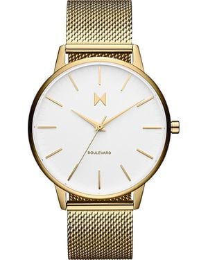 MVMT Boulevard Mesh Strap Bracelet Watch, 38Mm - Metallic
