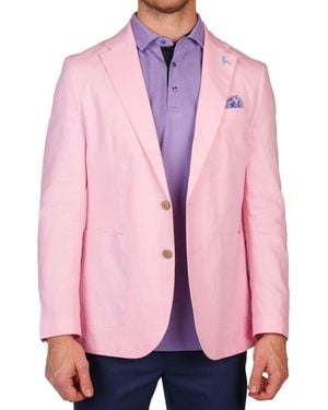 Tailorbyrd Linen Blend Sport Coat - Pink
