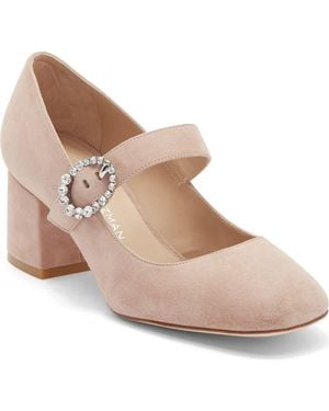 Stuart Weitzman Sloane Mary Jane Pump - Natural