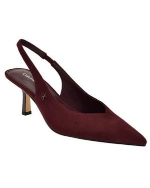 Calvin Klein Chellie Pointed Toe Slingback Pump - Purple