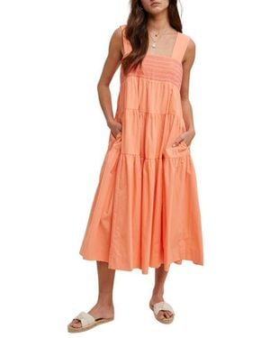 Wishlist Tiered Maxi Dress - Orange