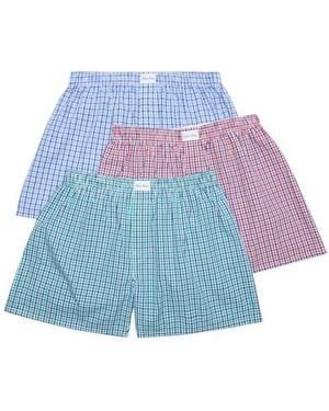 Brooks Brothers Assorted 3-Pack Cotton Boxers - Blue