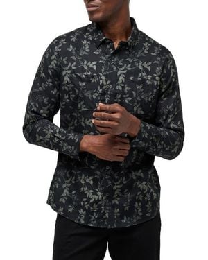 Travis Mathew Searchlight Button-Up Shirt - Black