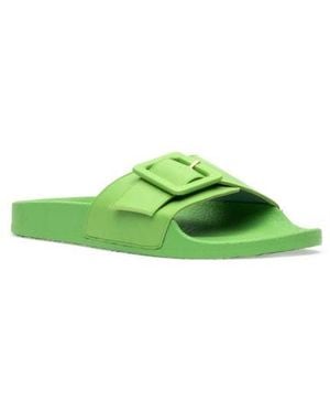 Frances Valentine Daisy Beach Slide Sandal - Green