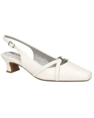 Easy Street Ridley Kitten Heel Slingback Pump - White