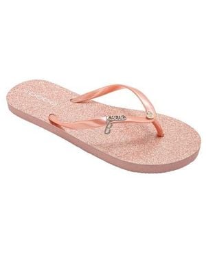Bebe Glittery Thong Sandal - Pink