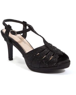 Lady Couture Midnight Rhinestone Sandal - Black